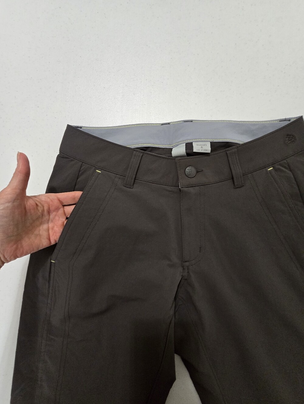Stio Charcoal Gray Straight Leg Low Rise Hiking Pants Women's 6 Outdoor - Picture 7 of 13